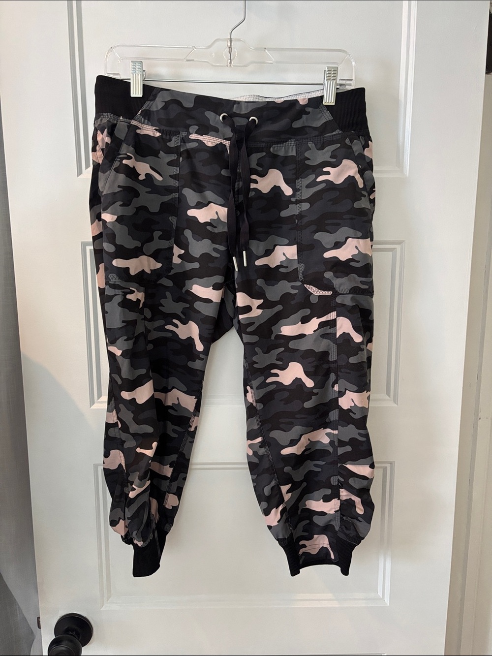 Calvin Klein Performance Women's Pink & Gray Camo Joggers